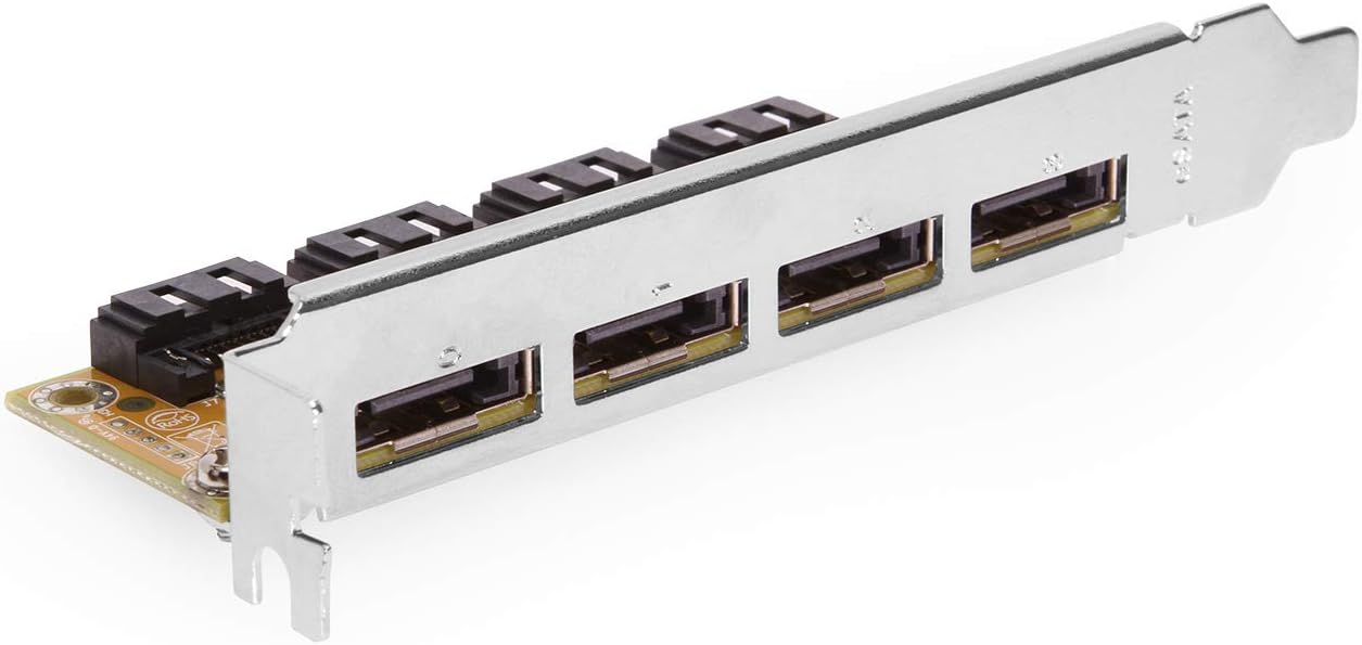 CoolGear Internal to External eSATA 4 Port PCI Bracket