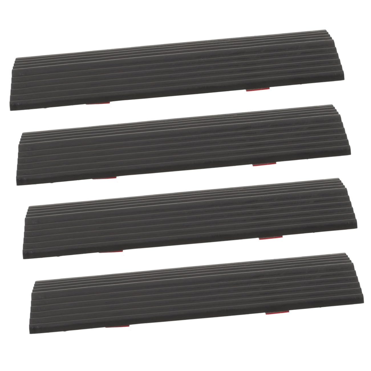 Rampe de seuil pour robot balayeur en caoutchouc VALICLUD, lot de 4 tapis antidérapants