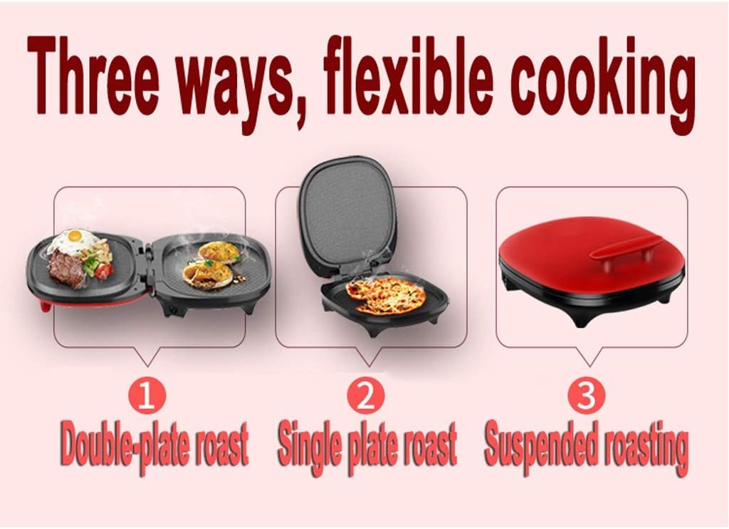 Electric Crepe Maker Pizza Pancake Baking Pan Griddle Steak Frying Roaster Grilled Meat Hotplate Barbecue Machine BBQ Grill