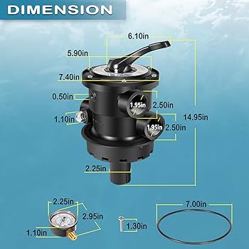 Amazon.com: Bonbo SP0714T VariFlo Top-Mount Control Valve 1