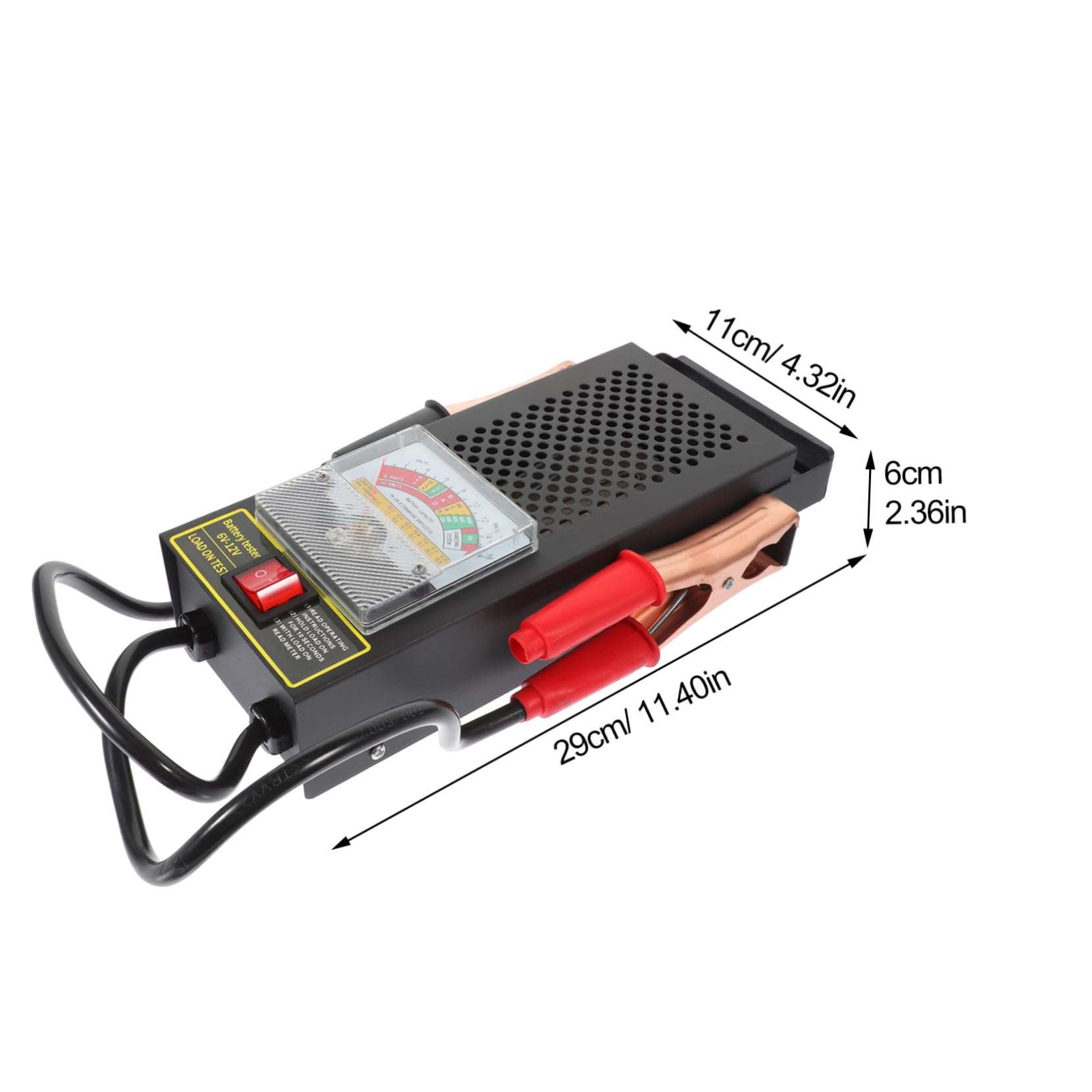 MUELODSIC Car Battery Tester Compact Automotive Battery System Analyzer Lightweight Tool for All Acid Batteries Including Agm and Gel Essential for Garages