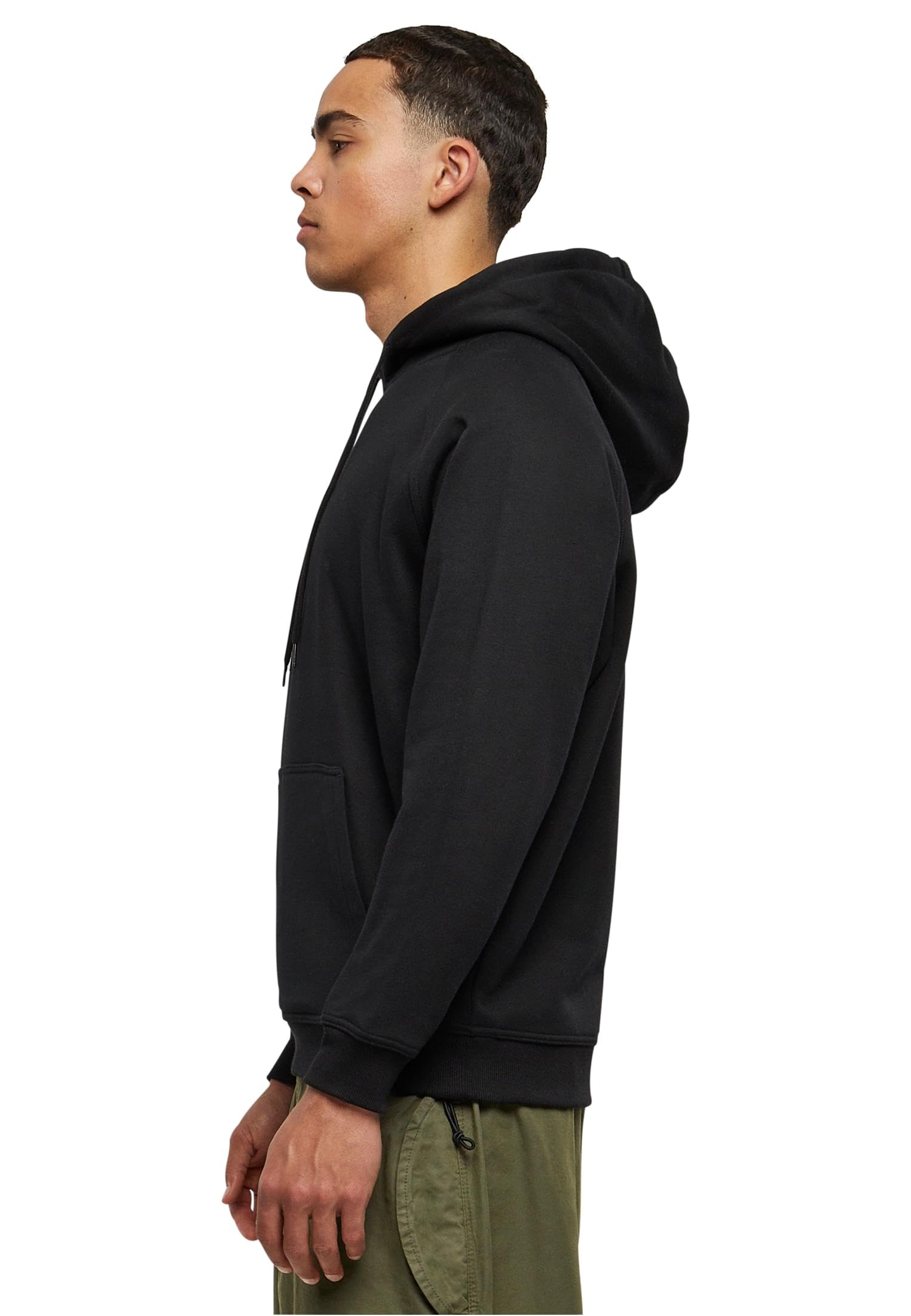 Urban Classics Sweat À Capuche Uni Homme Sweat-Shirt à Capuche Noir 65% Coton, 35% Polyester Oversize