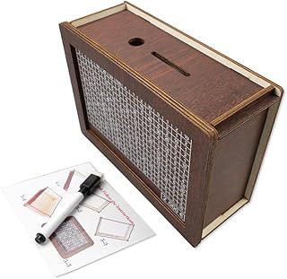 Wooden Money Bank Reusable Money Box Wooden Money Box Adults Money Box, for Boys and Girls and Happily Save, Help Children and Adults to Develop The Habit of Saving