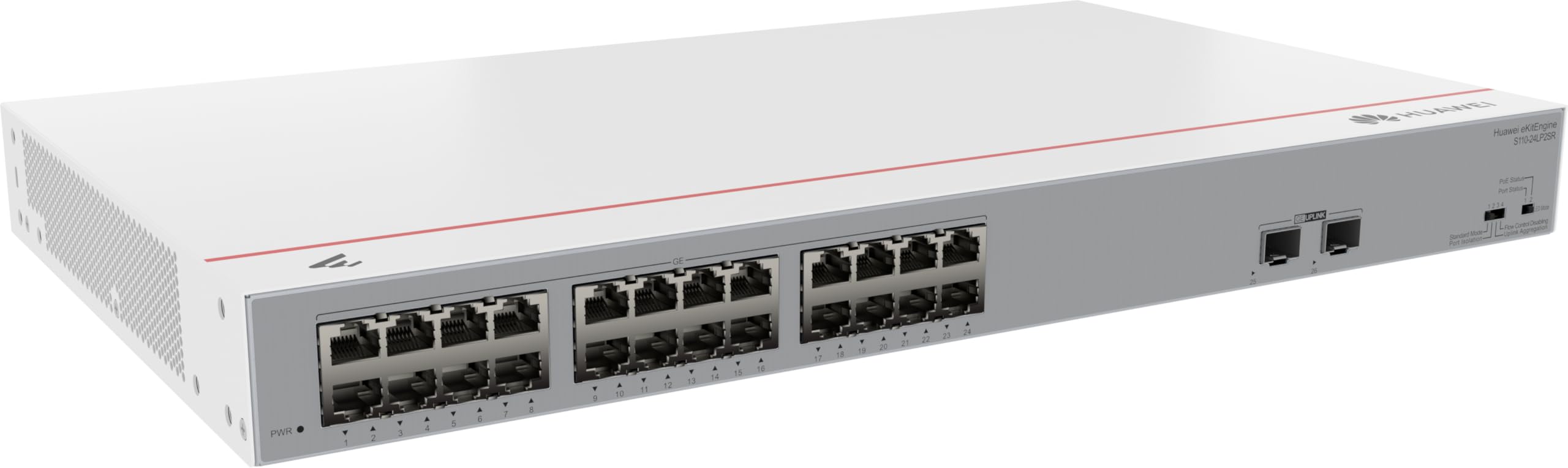Huawei Switch S110-24lp2sr 24x10/100/1000basE-T Ports 2xge Sfp Ports Poe+ Ac Power Ekit De (p) (98012198)