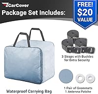 Vista 5 de iCarCover Compatible con Mazda Mazda2 Hatchback SUV 2011-2014 Funda para automóviles, forma ajustada, acolchada, cubierta exterior completa