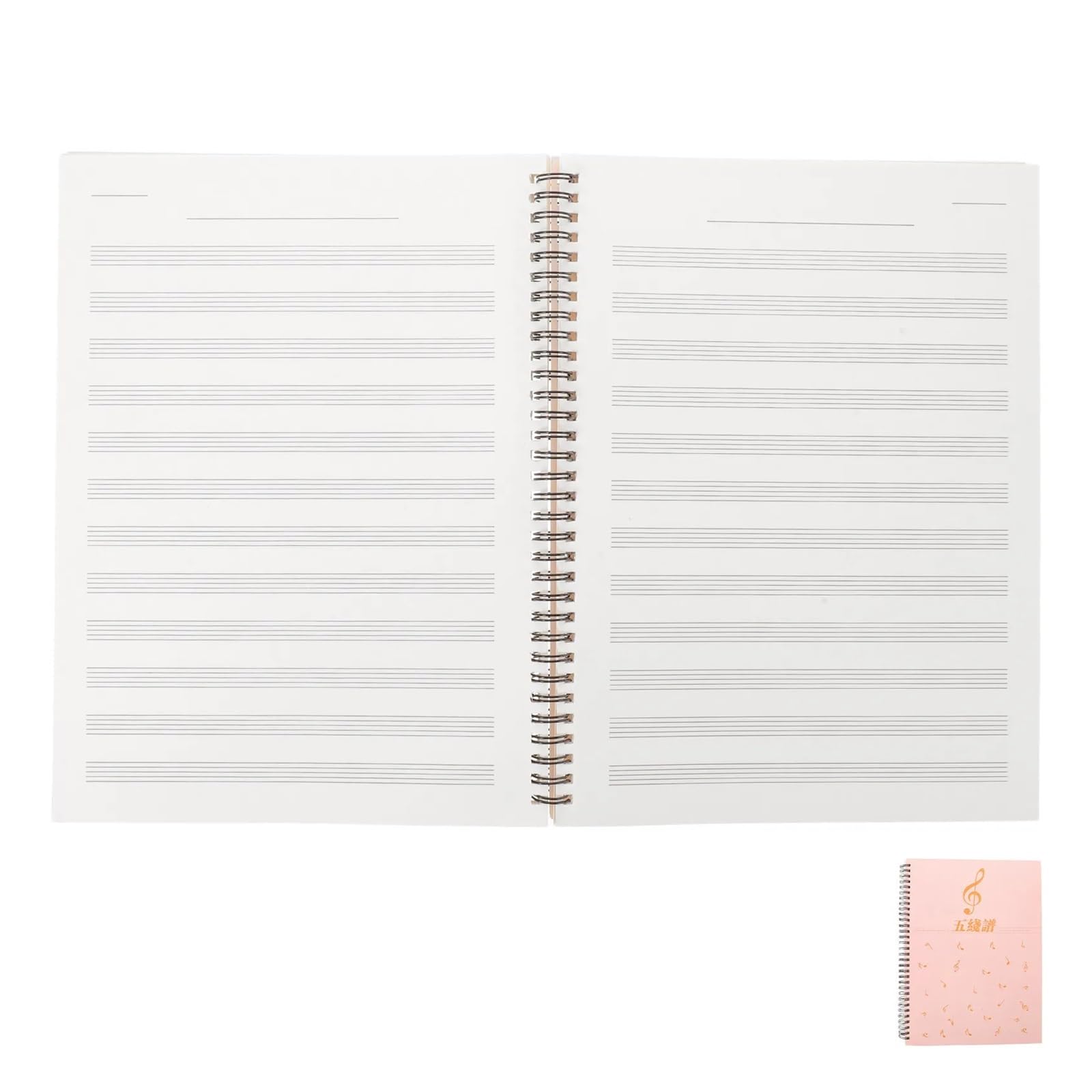 80 Blatt A4-Musikmanuskript-Notizbuch, Leeres Notenpapier, 2 Mm Notenzeile for Klavier, Gitarre, Komposition, Songwriting, Anfänger, Übung