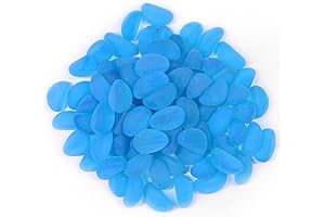 1 Pound Blue Tumbled Beach Seaglass Beads for DIY Crafting Projects