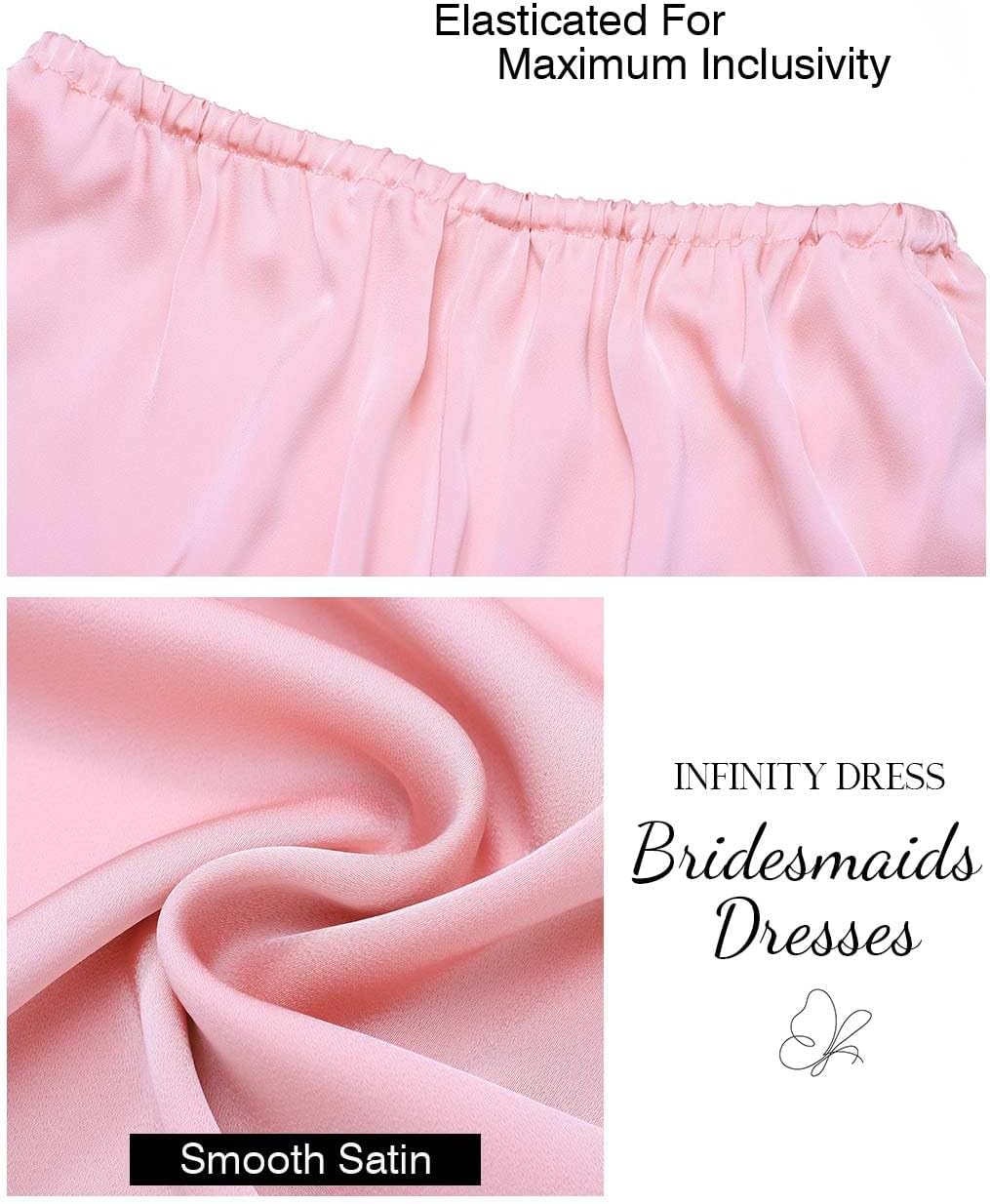 GORAIS Women Infinity Dress for Bridesmaid Long Evening Maxi Wrap Dresses Convertible Prom Wedding Gown - Image 3