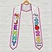 Kid Pencil Graduation Stole, Custom Name Crayon Pre K Grad Sash, Kindergarten Class of 2026 Boy Girl, Personalized Graduation Gift for Son Daughter Student, Preschool Ceremony Outfit 1