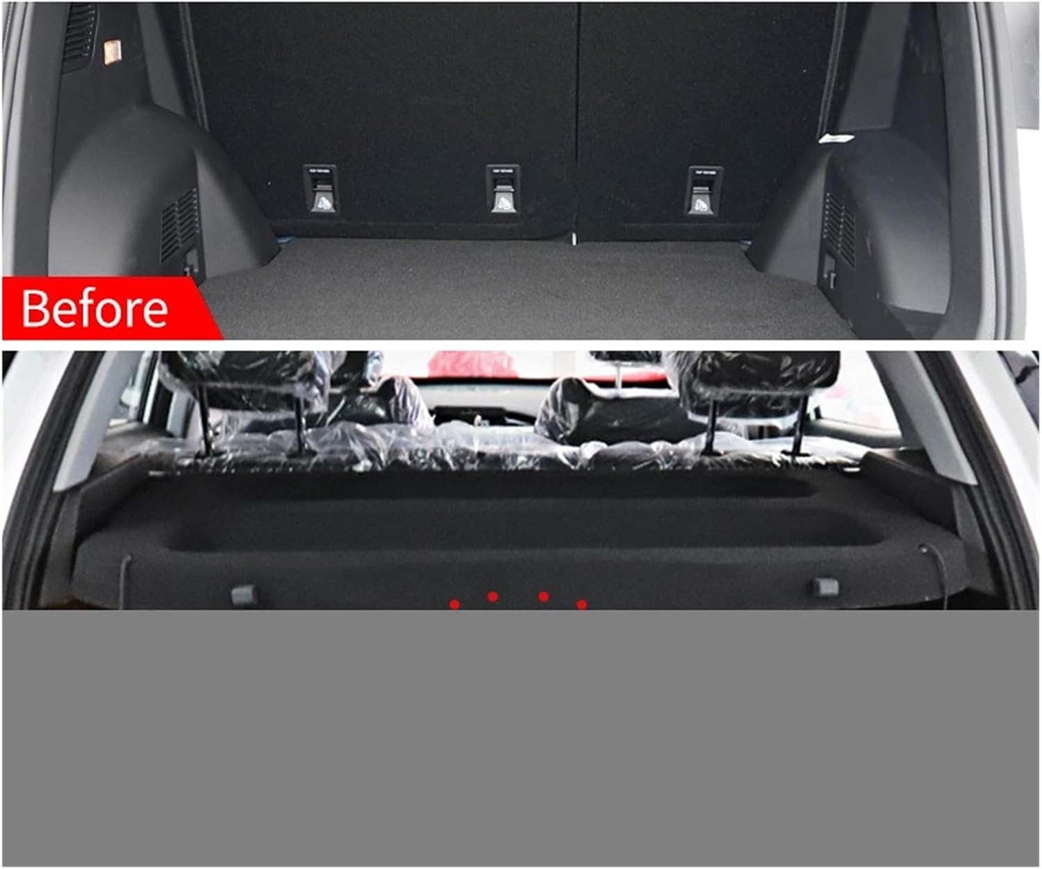 Non-Retractable Trunk Cargo Cover Luggage Parcel Rack Anti-Peeping Privacy Shield Car Interior Parts Compatible with Chery OMODA