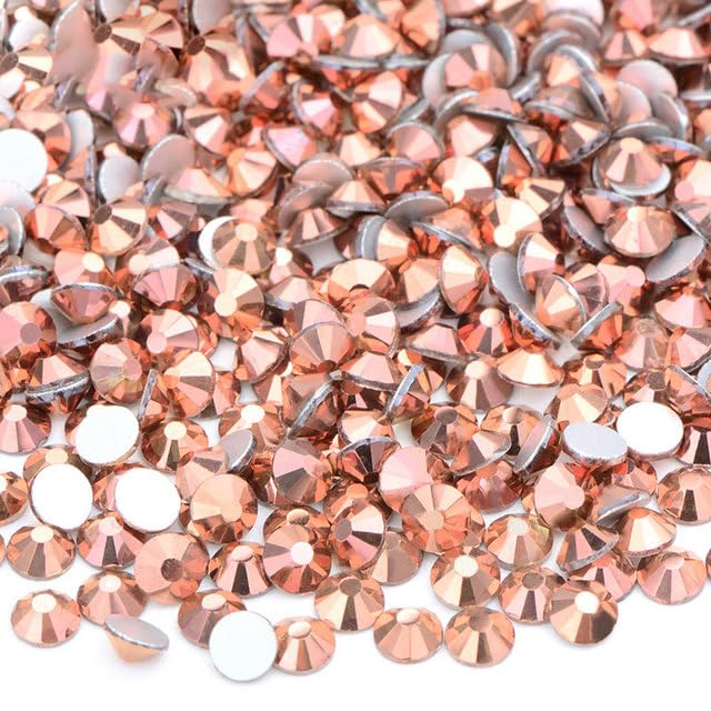 Wholesale 100 Bruto SS6 8 10 12 16 20 30 Cristal Rosa Violeta Parte trasera plana Cristal Rhinestone Bulk Pegamento en la Decoración de Uñas Piedra-02 Crystal AB, ss6 100gr 14400pcs 44 Oro Rosa SS6