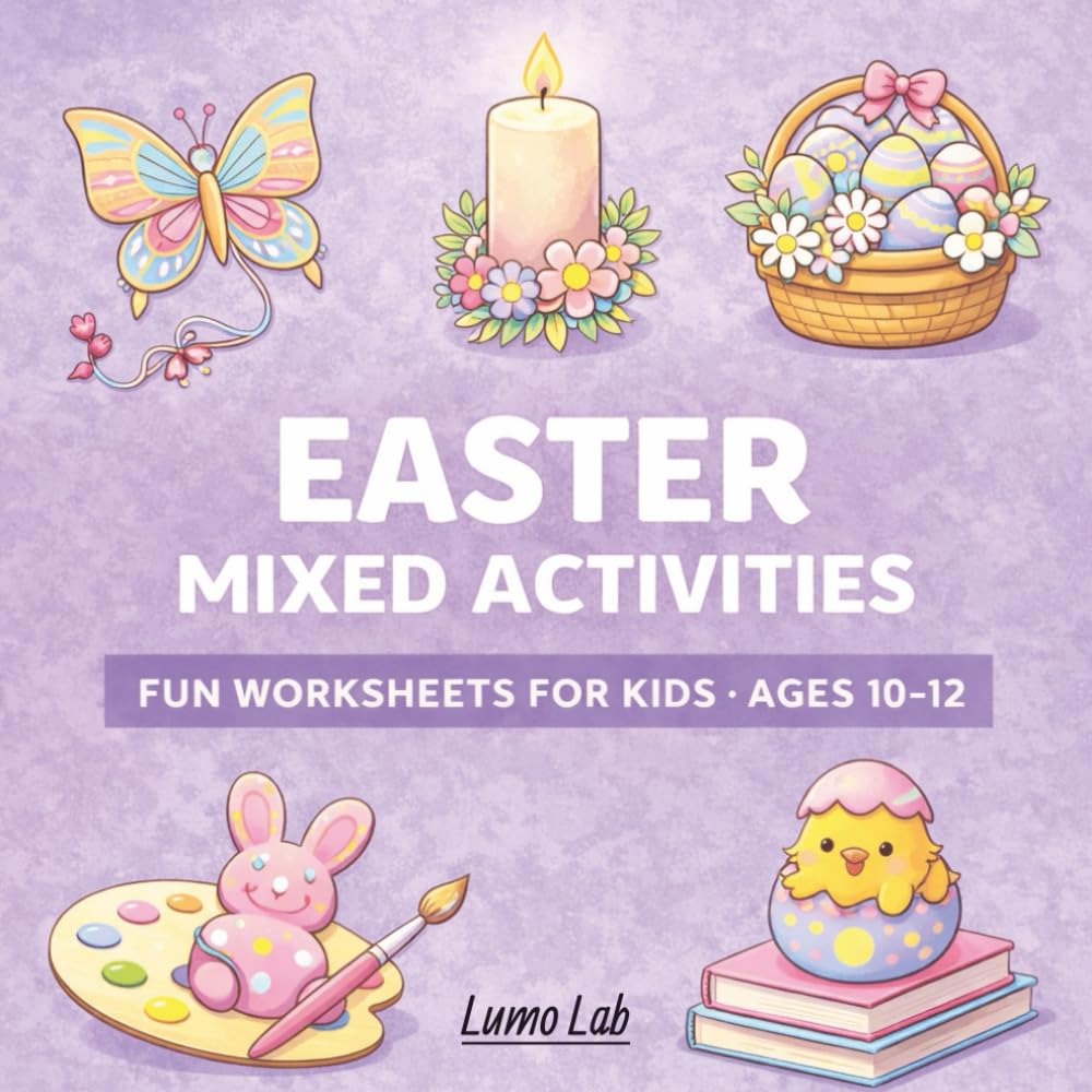 Easter Mixed Activity Book for Kids Ages 10-12: 80+ Fun Easter Puzzles for Kids – A Screen-Free Puzzle Activity Book