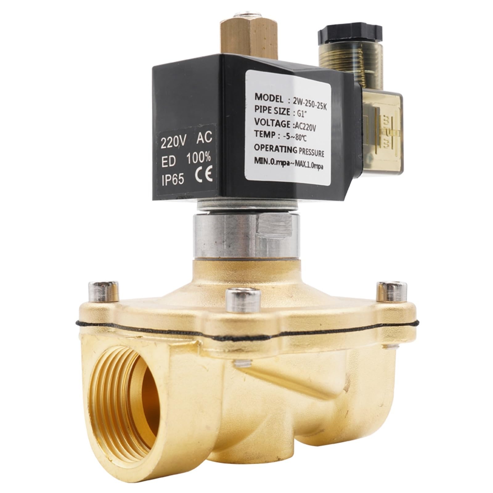 Valvola Sicurezza Ottone Elettrovalvola normalmente aperta in ottone, da G3/8" a G2",