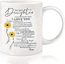 Gifts for Daughter from Mom Funny Daughter Gifts Christmas Birthday Thanksgiving Day Gift for Daughter Coffee Mug Gift for Daughter - Daughter Coffee Mug from Dad, Mom, Parents 11 Oz