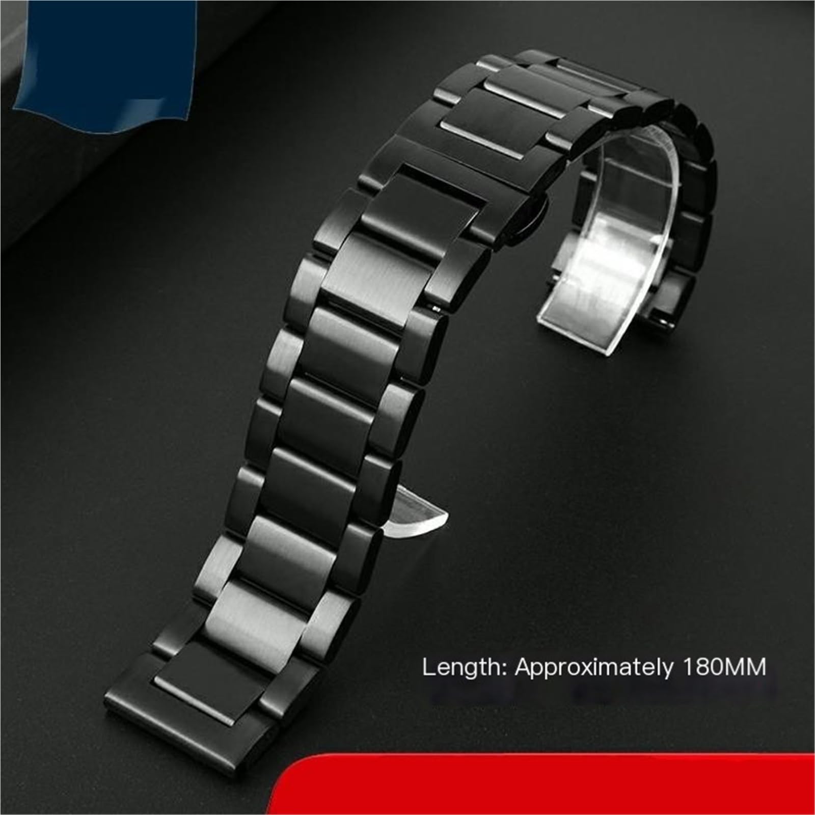 cinturino dell'orologio Cinturino di ricambio in ceramica classica nera da uomo, accessori comodi e durevoli for braccialetti 22 mm
