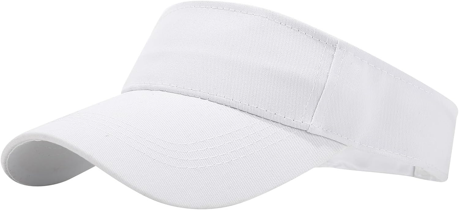 Unisex Sport Sun Visor Hat Summer Breathable Open Top Baseball Cap Adjustable Cotton Beach Baseball Tennis Golf Caps