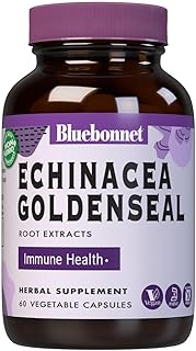 BlueBonnet Echinacea Goldenseal Root Extract Supplement, 60 Count