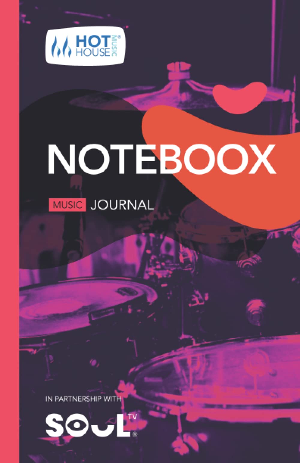 Drums: Noteboox: Music Journal – Red