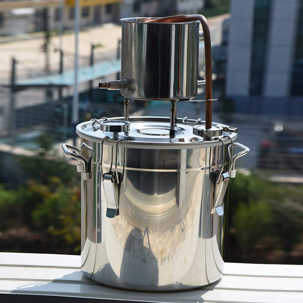 Fermentatore, tini di fermentazione in Acciaio Inossidabile, Kit per la Preparazione casalinga di Birra, fermentazione del Vino per Uso Professionale o Domestico, 12L