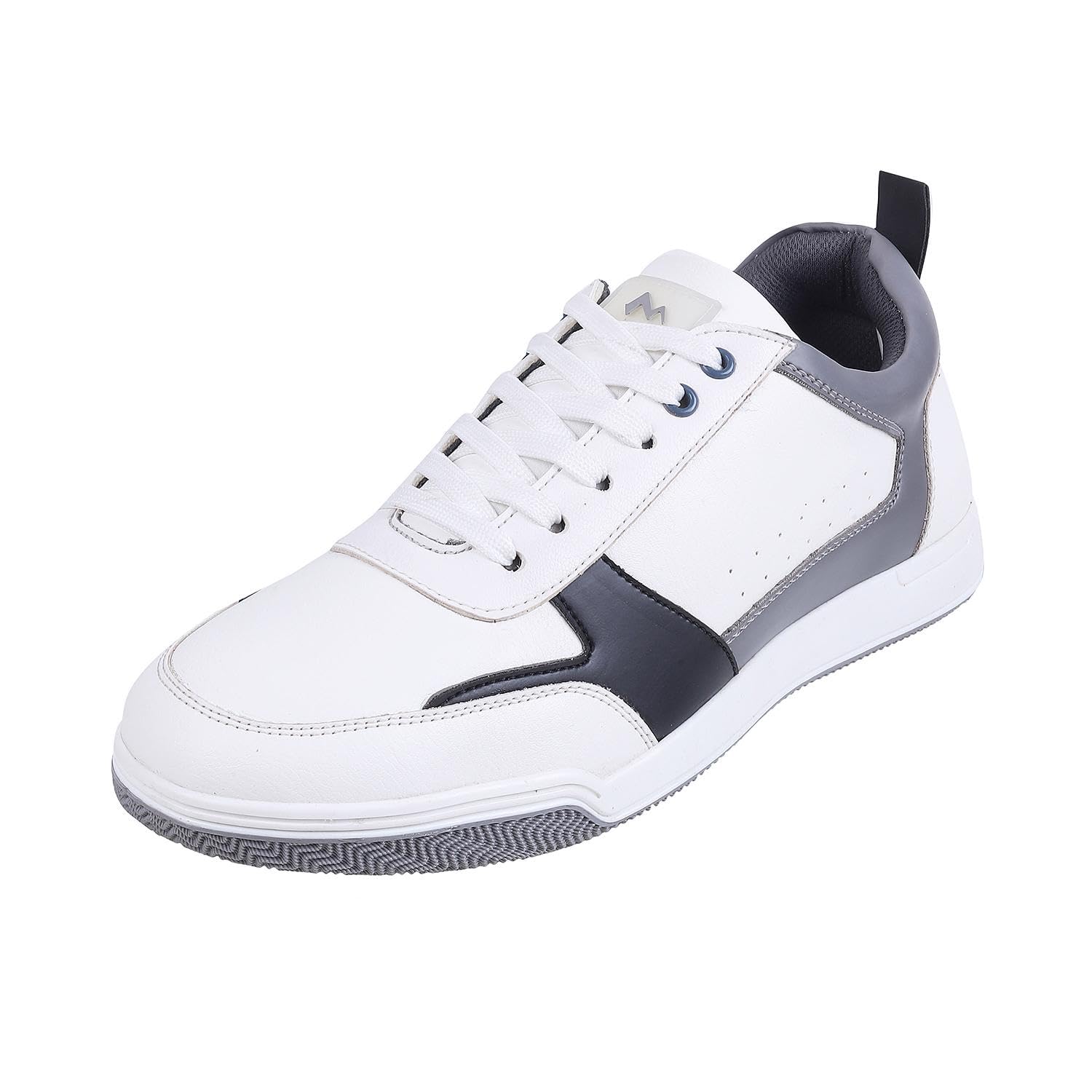 Metro Men White/Grey Synthetic Leather Sneaker UK/9 EU/43 (71-125) (B0CQHH6SS9) Amazon Price History, Amazon Price Tracker