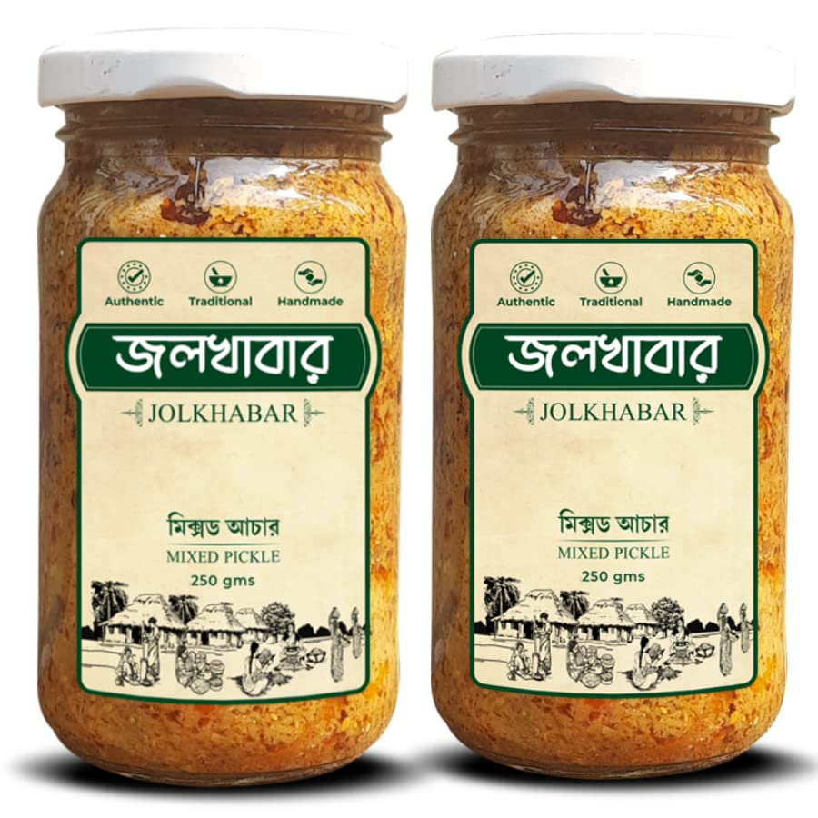 JOLKHABAR | MIXED ACHAR 500gm Pack | MIXED Pickle | Authentic Traditional Handmade | Bengali Recipe | 500gms (250gms X Pack of 2) (B0BBSMKBSN) Amazon Price History, Amazon Price Tracker