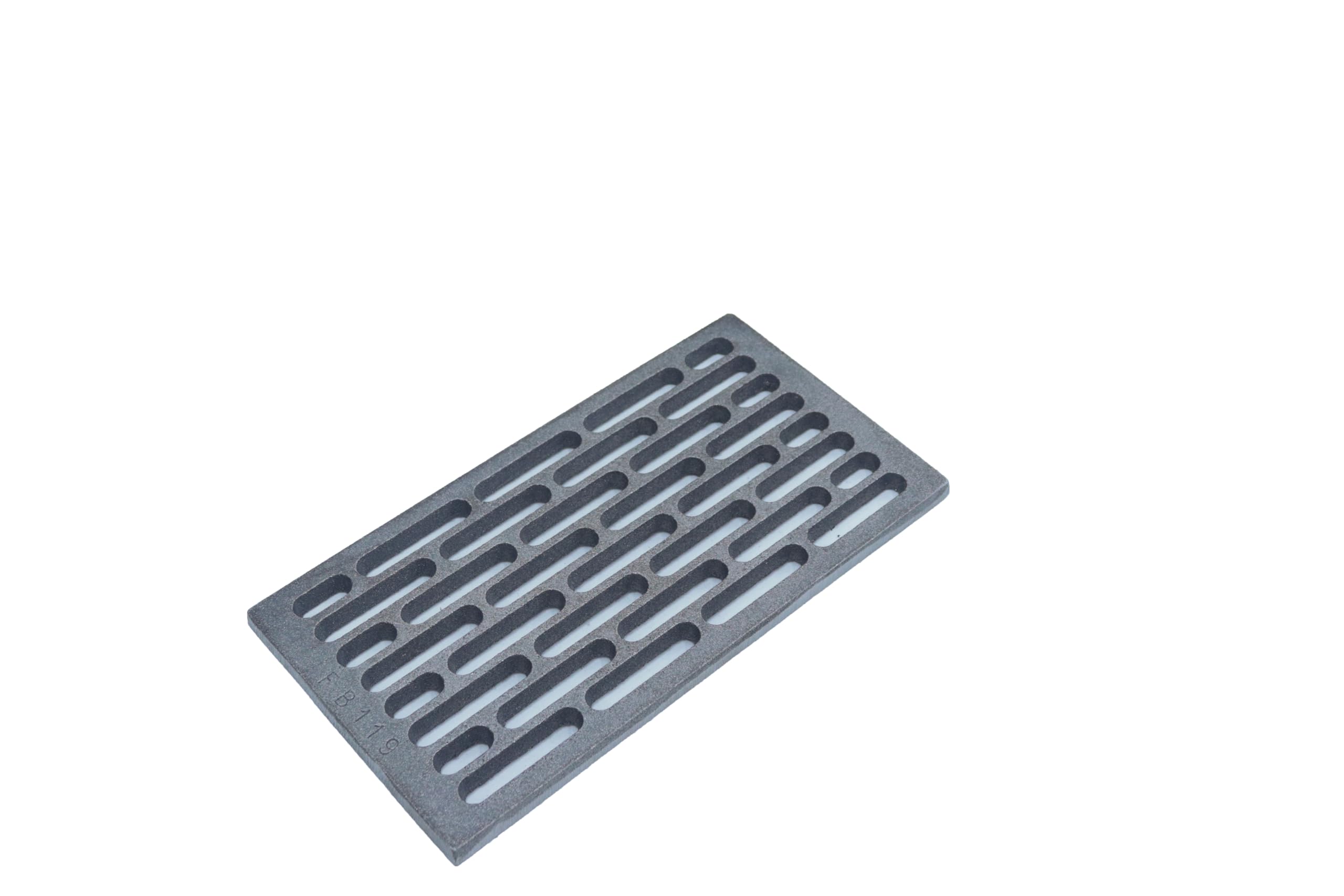 Fonderia Bongiovanni | Griglia in Ghisa | Griglia per Camino | Stufa Pellet | Barbecue Fondello per Cenere | 30x16 cm Mod.M | con Cassetto Raccolta Cenere | Altezza 8 Cm | Accessori Camino