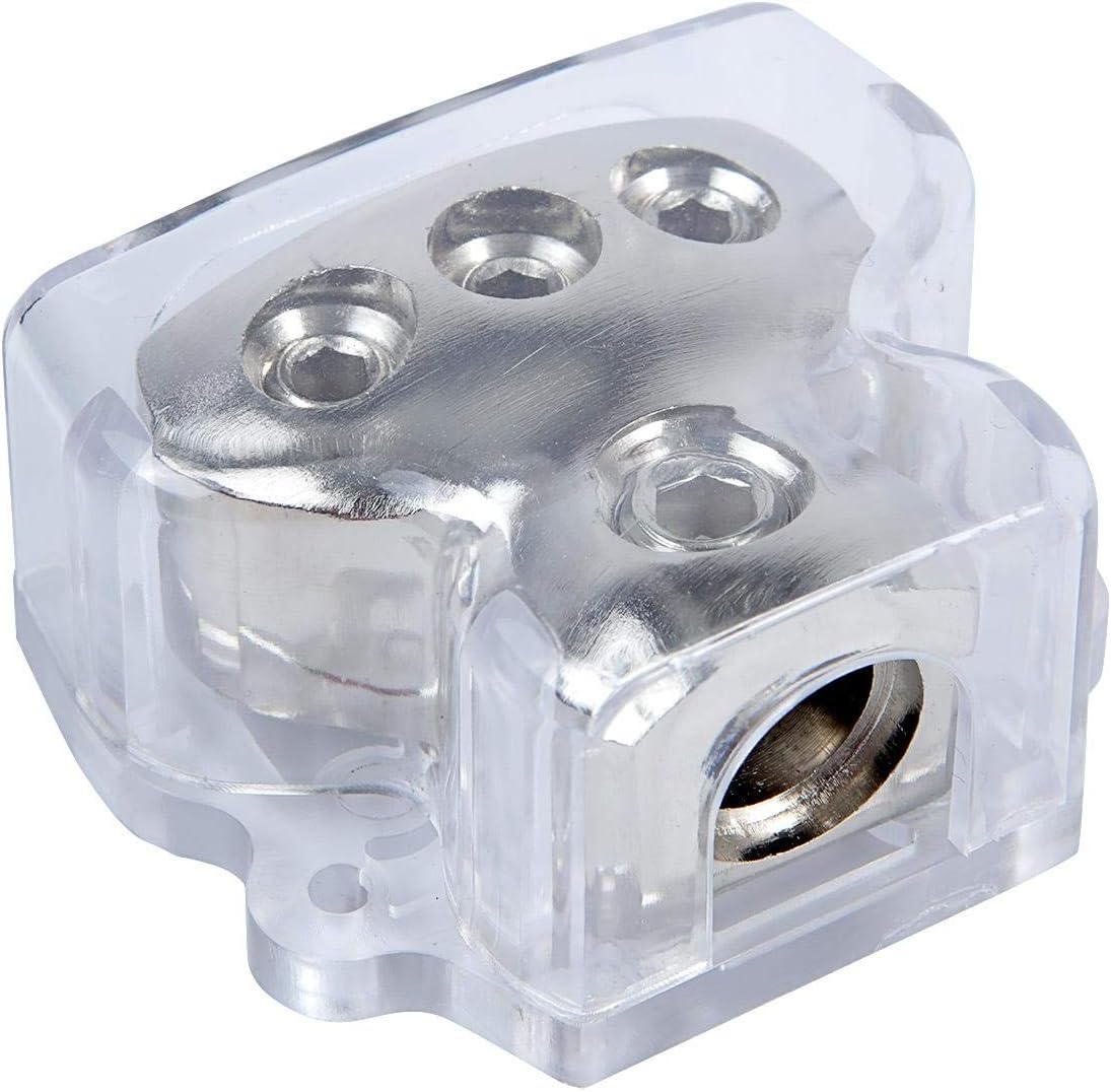 ALAVENTE Power Distribution Ground Block Automotive 3Way Car Audio Amp