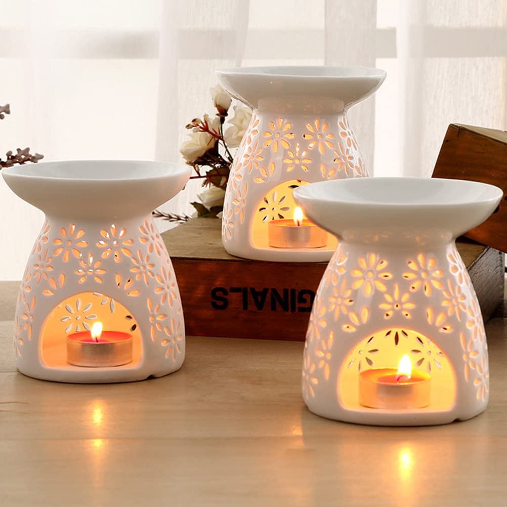 Quemador De Aceite Con Forma De Calabaza De Cerámica, Difusor De Aromas Otoñales, Decoración Segura Para El Hogar