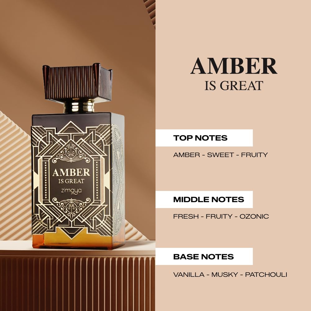Zimaya Amber Is Great Unisex Extrait De Parfum, 100ML : Amazon.ae