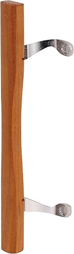 Slide-Co 141642 Tirador de madera para puerta corrediza de patio, cromado (paquete individual)