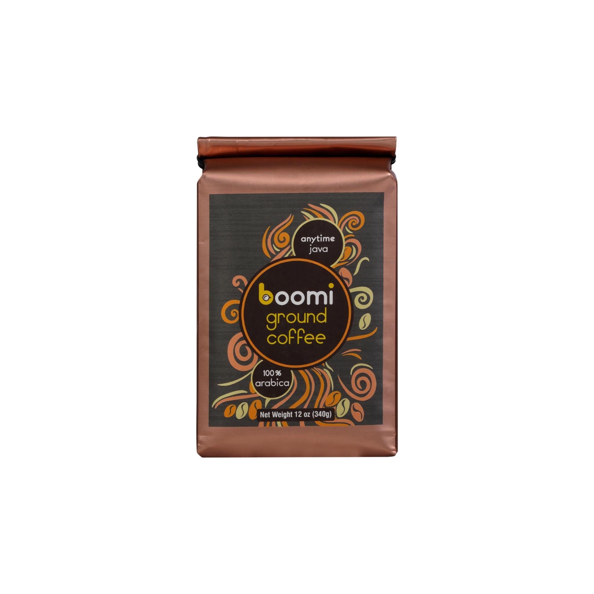 Araku Boomi Anytime Java Coffee (Single Origin Ground Coffee, Medium Roast) | 100% Arabica | Low Acid Coffee, Drip & French Press Coffee Ground (12 Ounce Bag)