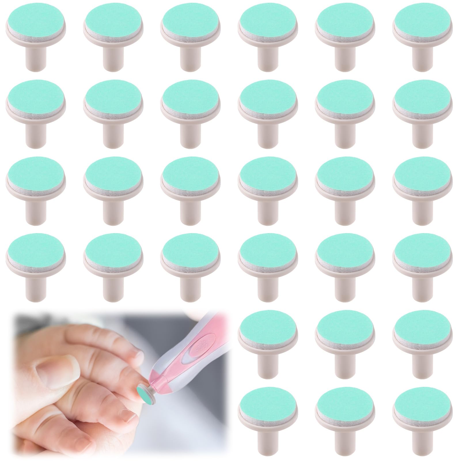 30 Pcs Baby Nail File Pads
