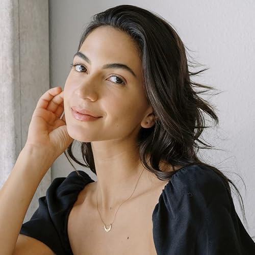 Miniatura 5 de Honeycat Collar La Luna Moon en oro, oro rosa o plata Joyería minimalista y delicada