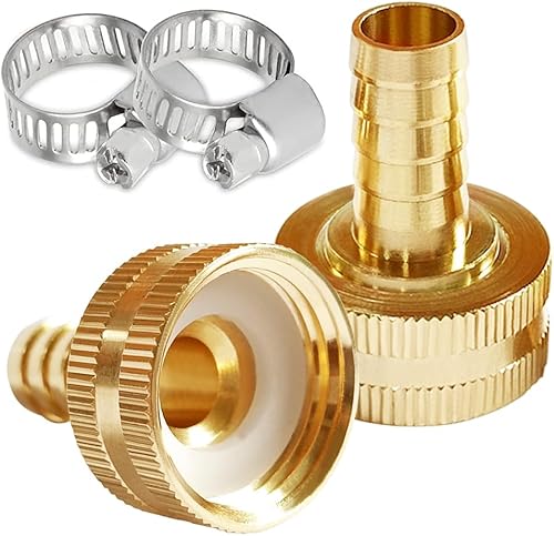 Miniatura 5 de 2 piezas de latón macizo de 34 pulgadas de púas x 34 pulgadas GHT macho manguera de jardín conector de extremo empalmador ajuste de reparación