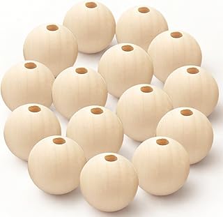 COLORBIRD ウッドビーズ ハンドメイド アクセサリー パーツ 手芸 ネックレス 手芸用品 ビーズアクセサリー (30mm 15個)