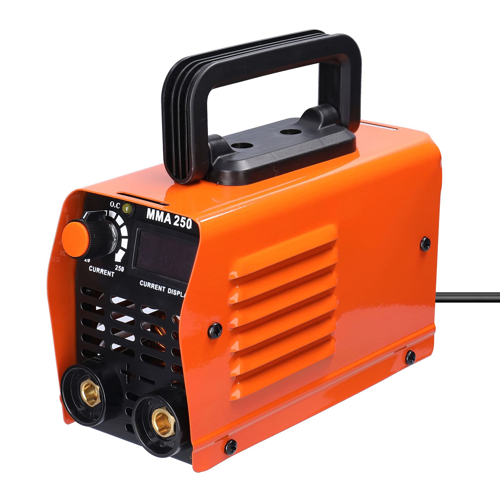 Soldador Inverter Geevorks 20-250A MMA Mini Soldadora de Arco Tecnología Profesional IGBT | 1,90 KG, 200x 86 x 123mm | Impermeable | Maquina de Soldar Electrodo 220V, Naranja