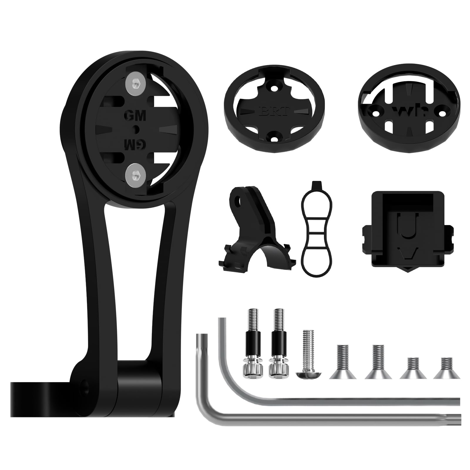 Otauke Out Front Bike Computer Mount - 32mm Adjustable GPS Mount for Garmin Edge, Wahoo Elemnt, Bryton, Cateye, Aluminum Alloy Bike Computer Holder for GoPro Sport Action Camera and Flashlight