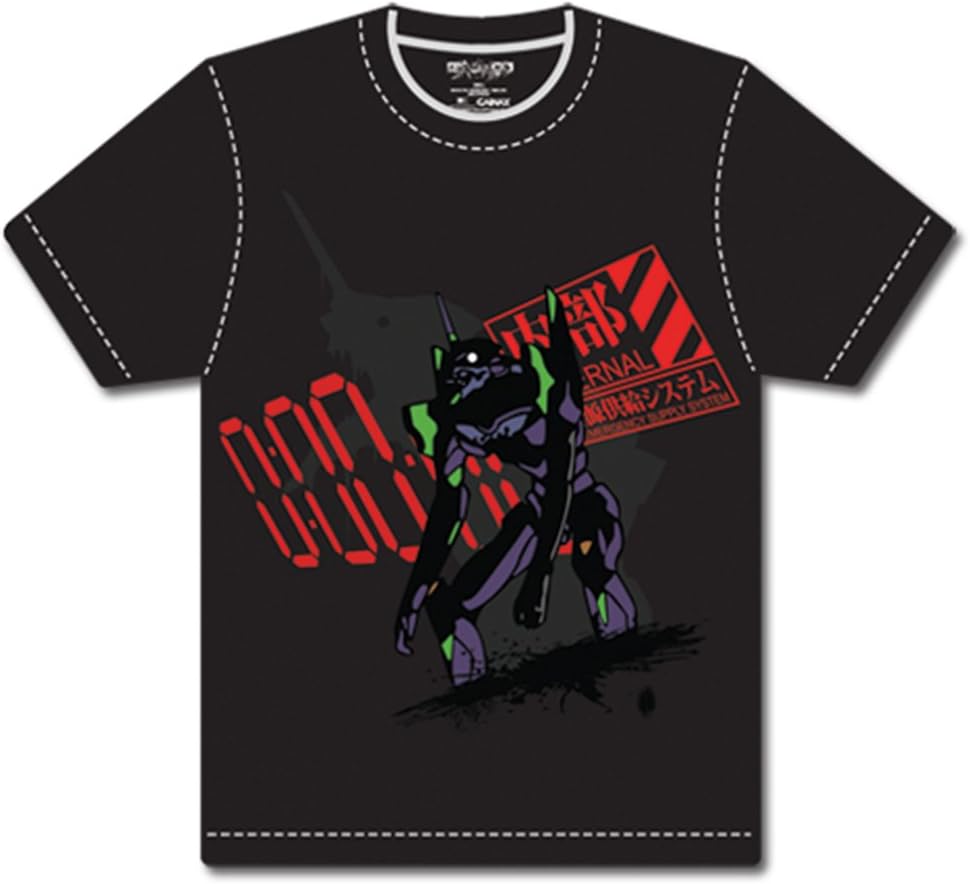 Neon Genesis Evangelion Berserk Unit 01 Men Black T-Shirt