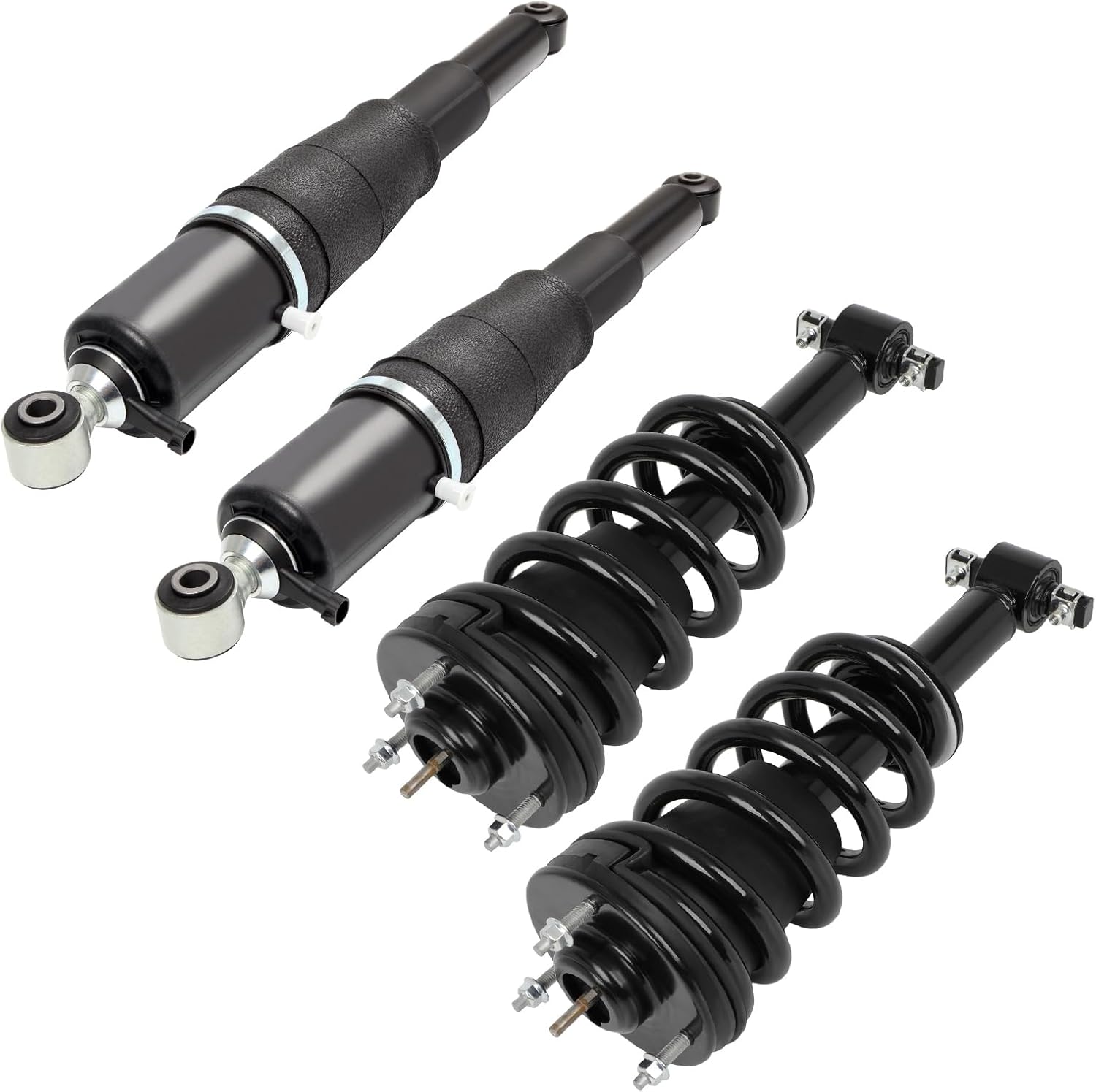 Front and Rear Air Struts fit for Chevrolet for Tahoe 2007-2014, for Cadillac for Escalade 2007-2014 Air Suspension Shocks Absorber Struts Assembly 15756926, 25979394, Set of 4