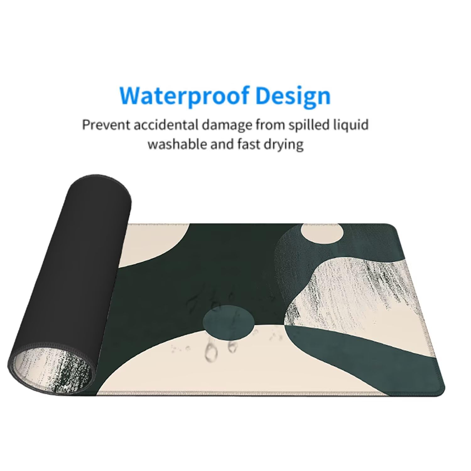 Abstrakcyjna podkładka pod mysz pod mysz pod mysz do gier XXL 1400 x 600 x 3 mm podkładka pod mysz jednolity kolor duża podkładka pod rękę gracz akcesoria wodoodporne PC, do klawiatury komputera w