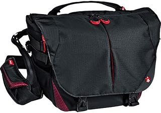 Manfrotto Bumblebee M-10 PL, Borsa Fotografica Professionale, per Fotocamere, Mirrorless, Reflex, DSLR, con Tasca per PC da 13'', con Sistema di Divisori Interni e Camera Protection System, Nero