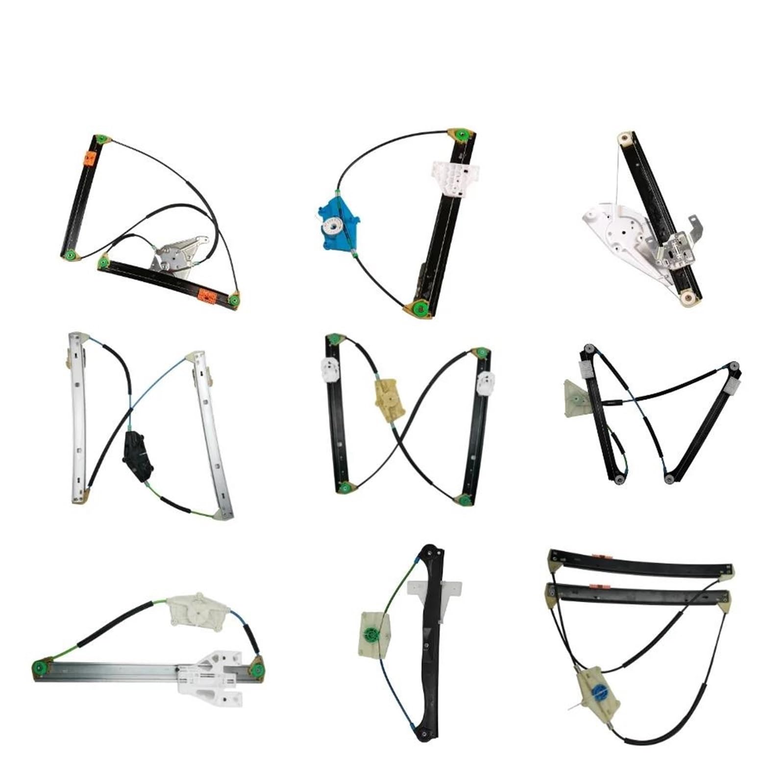 Generico Regolatore Alzacristallo Universale Anteriore 8E0837461 Lato Sinistro per Audi A4 II 2001 2007 Conducente Anteriore Destro