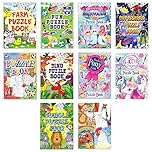 Karrma Ltd. 10 X A6 Puzzle Activity Books Boys Girls Party Bag Fillers Party Favours Perfect For Kids Party Supplies For Any Occasion