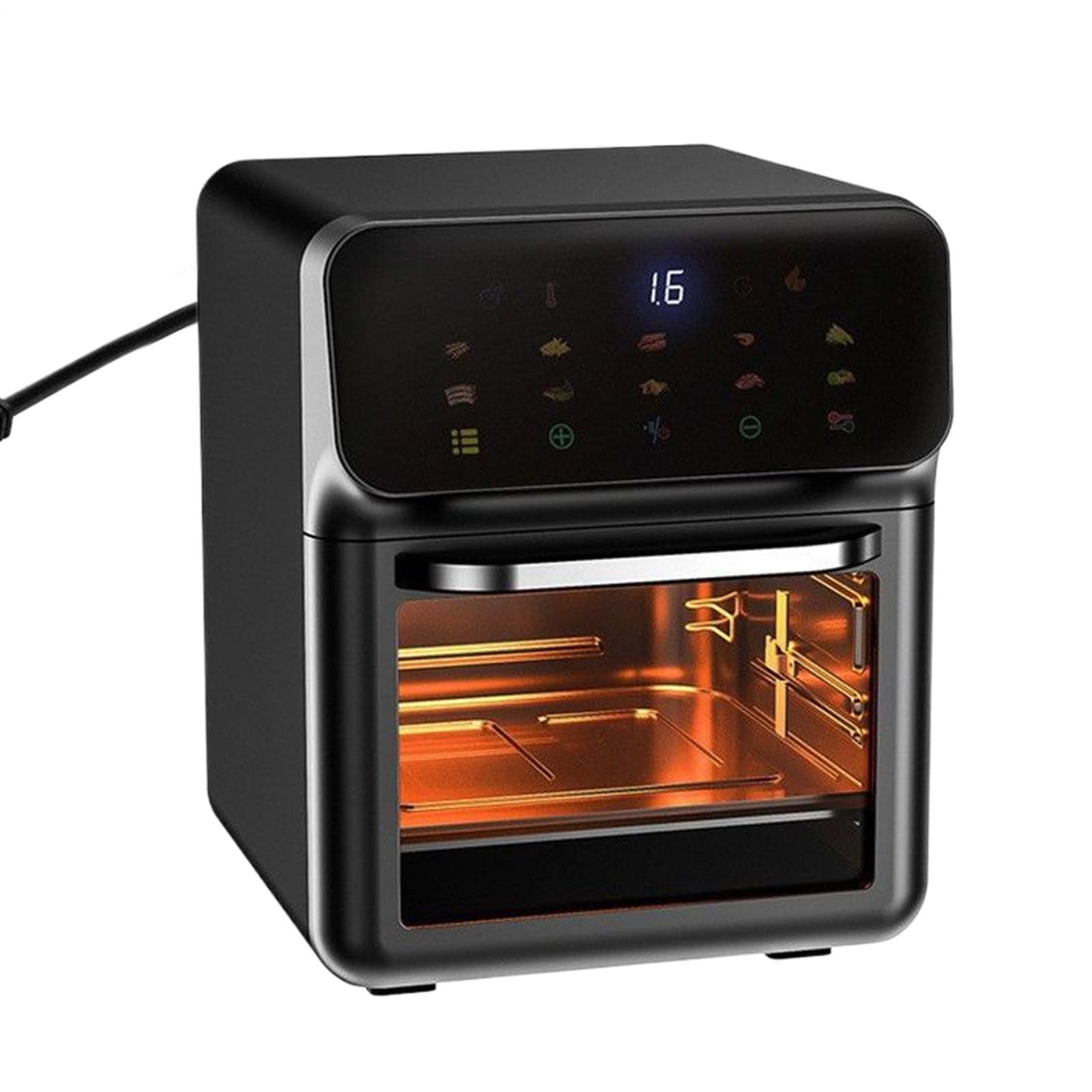 Tostadora Y Freidora De Aire 2 | Combo Freidora Aire y Horno de Convección Pizza, Pollo, Patatas Fritas para Dormitorio, Hogar, Apartamento, Casa
