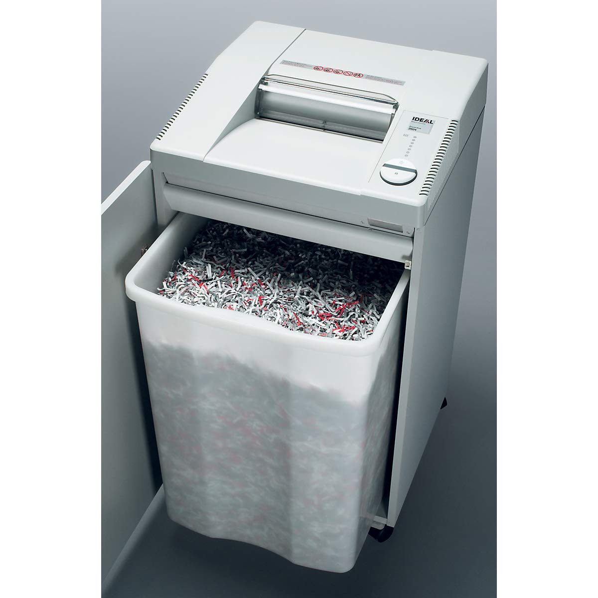Ideal 2604 CC / 2 x 15 mm Cross shredding White - Niszczarki papieru (Cross shredding, 26 cm, 100 L, 2 x 15,80 mm/min, 17 arkuszy)
