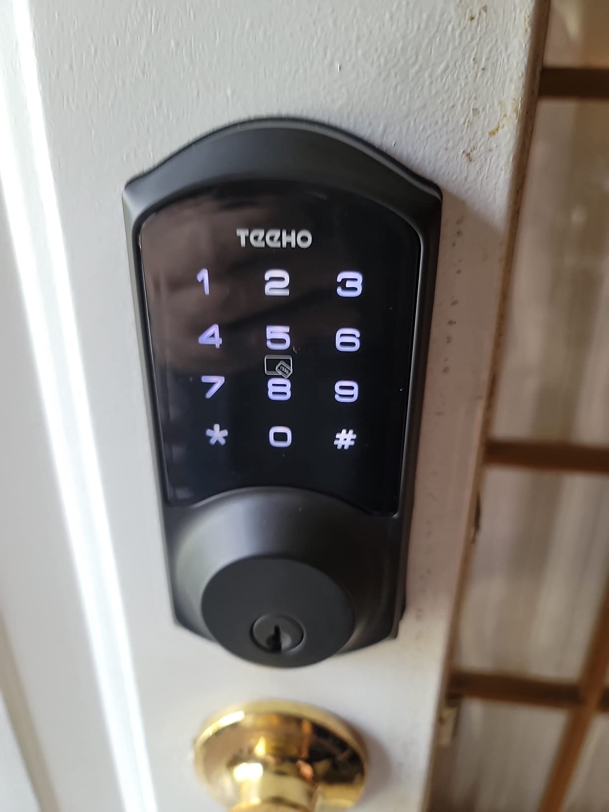 13/mo Finance Smart Door Lock TEEHO Keyless Entry Door Lock with Keypads Electronic Door