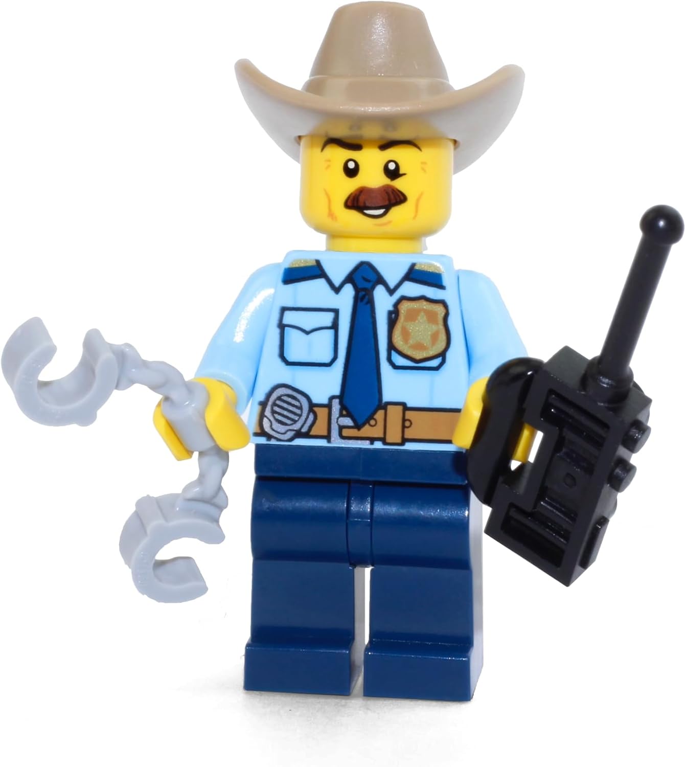 LEGO City Mountain Police Minifigure - Police Chief (with Handcuffs and Radio) 60174