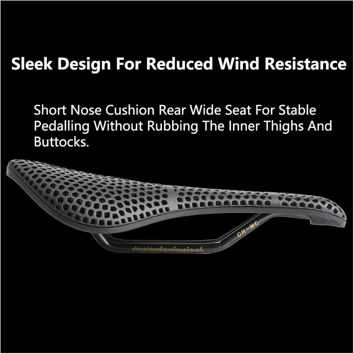 3D Printed Short Nose Bike Saddle 250x150mm Ultralight Breathable Seat for Road MTB Gravel Cycling Parts