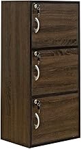 Sakabe FB-03KWAL Locked Rack, Color Box, Door Included, Walnut
