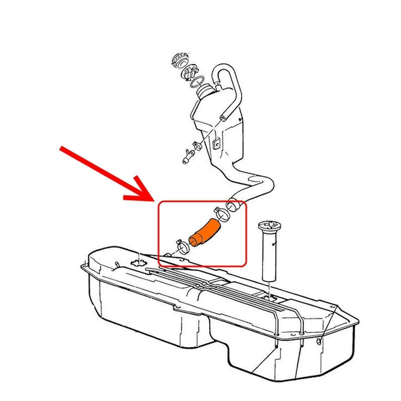 Tubo per serbatoio carburante compatibile con B M W E30 3 tubi di forma per tubo di riempimento – tutti i modelli